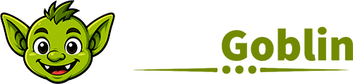 HostGoblin — a cheerful green goblin beside the wordmark